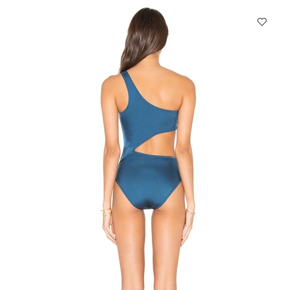 Solid & Striped Cut-Out Bathing Suit - Picture 3 of 5